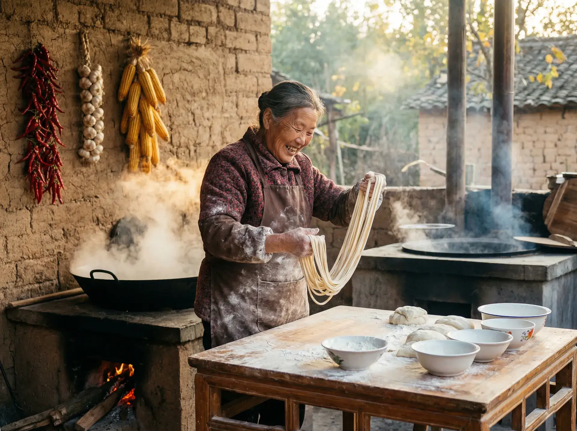 农家大嫂手擀面 - 爱我就别想太多在线观看全集 乡村美食